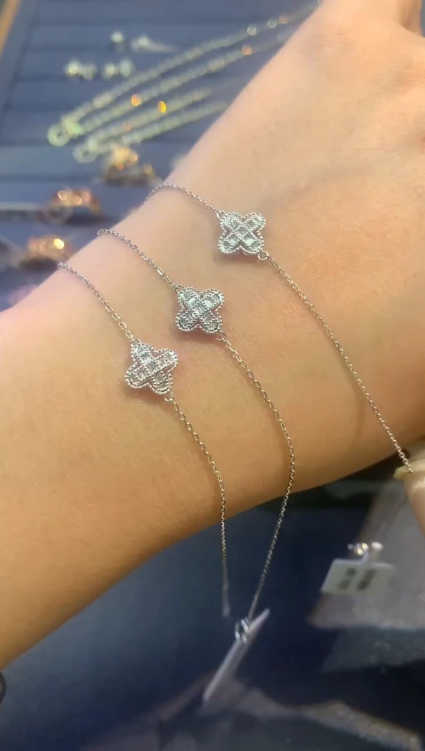 18K金镶嵌手链钻石Q20|多样性发货一件|1380