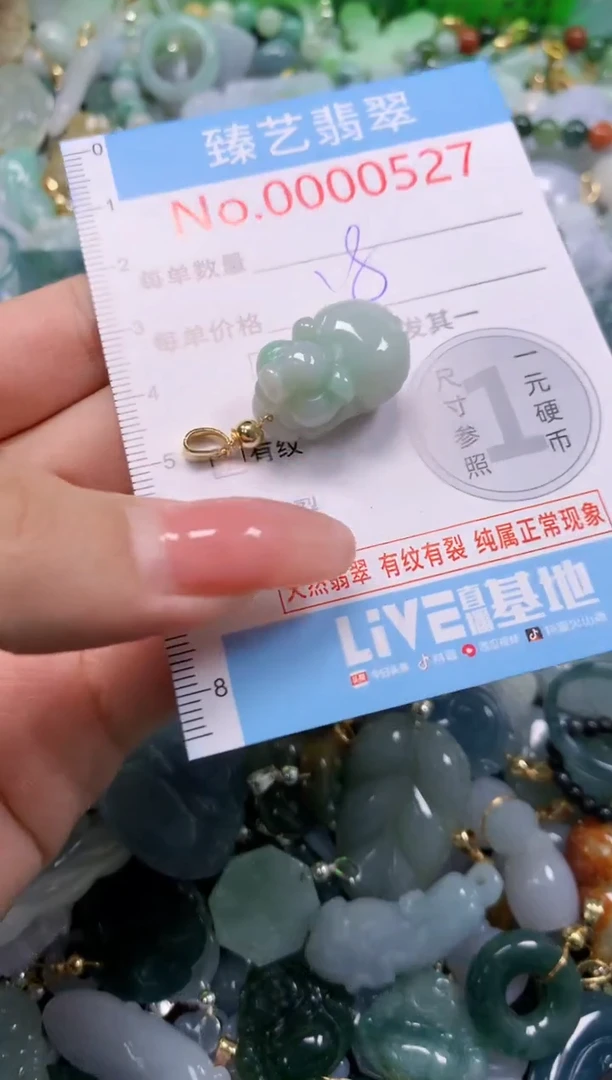 翡翠未镶嵌吊坠(不含链)527