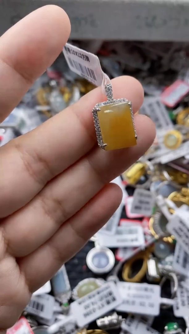 翡翠戒指银S925镶嵌4444---3