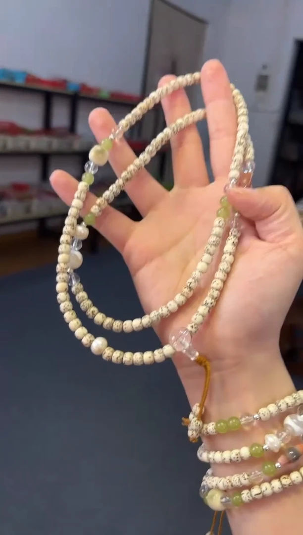 吊坠菩提根/象牙果6mm星月大留白【阳光玫瑰】