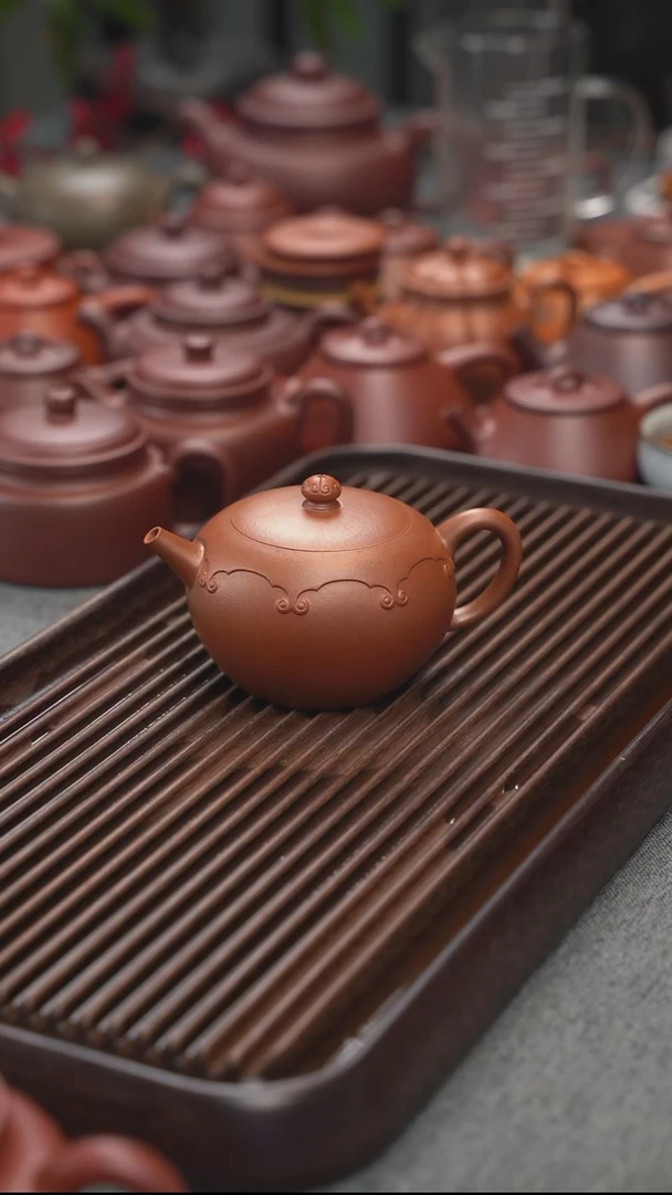 茶壶紫砂怀玉青段退火烧