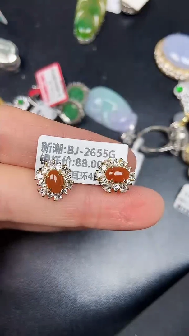 银S925镶嵌戒指翡翠2790