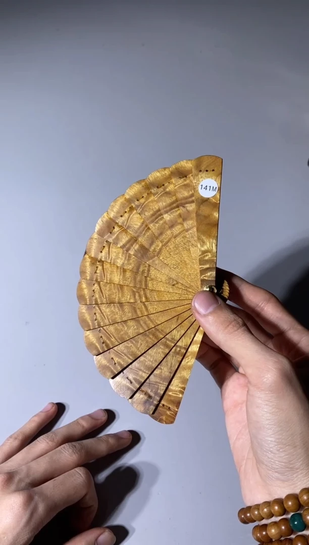 【闪购商品】金丝楠141号10cm金丝楠迷你扇