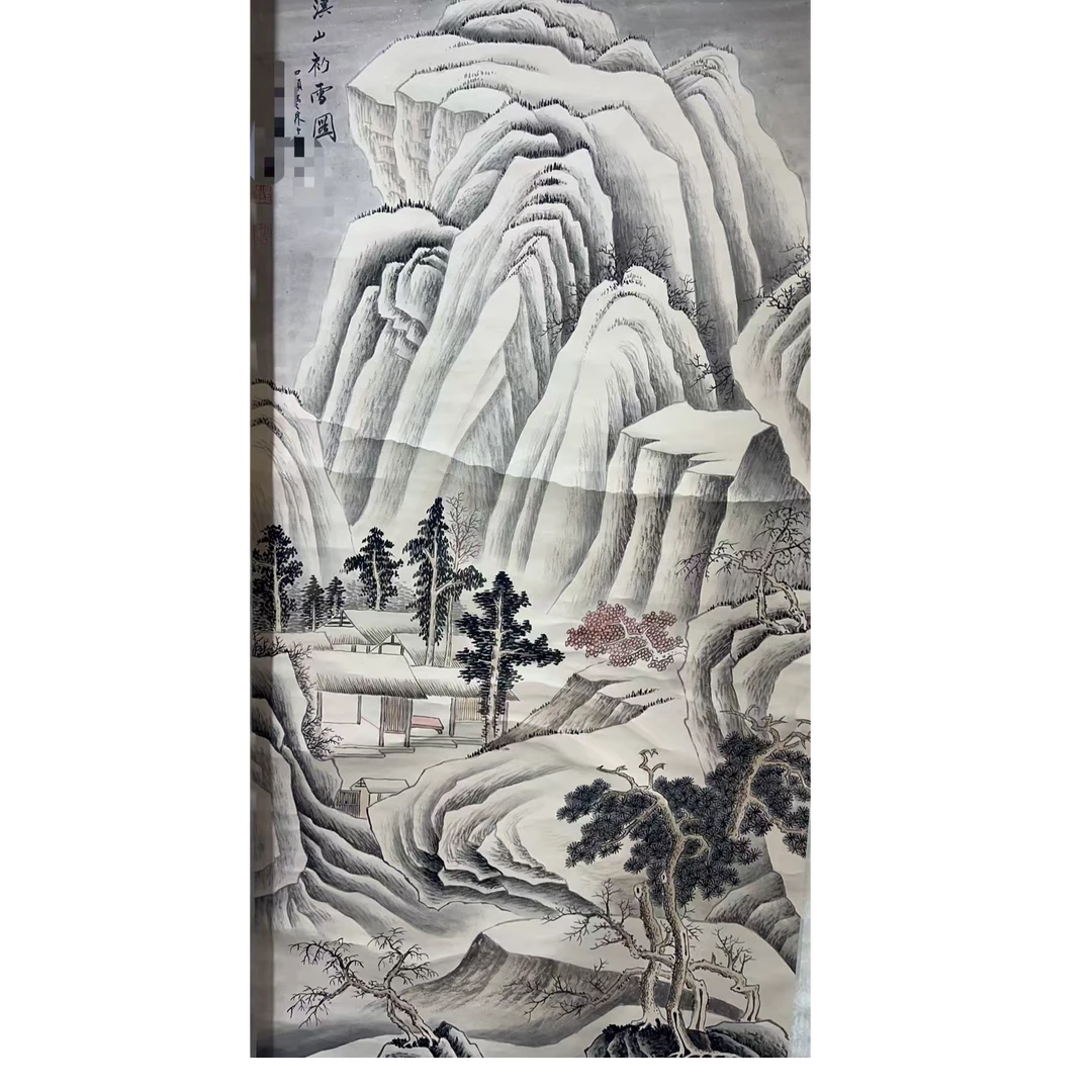 张老款 雪景图68×138约8.4平尺