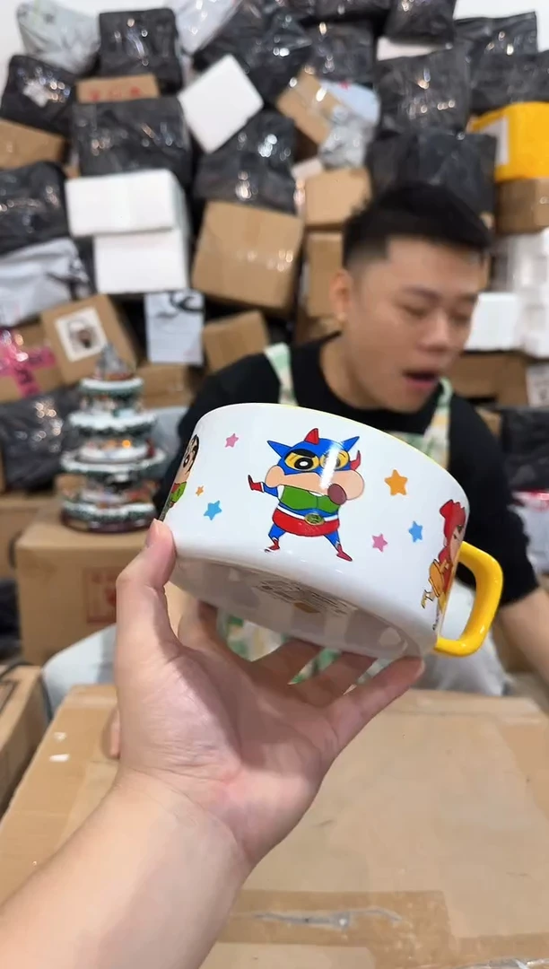 瓷片小新星星泡面碗