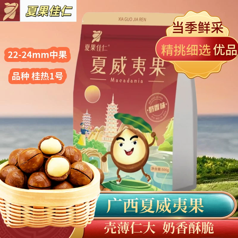 夏威夷果原味奶香味坚果零食热卖款助农干果