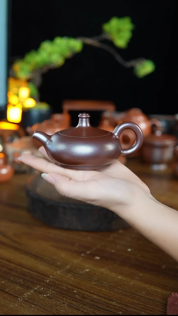 蛟龙坭兴陶手工茶壶