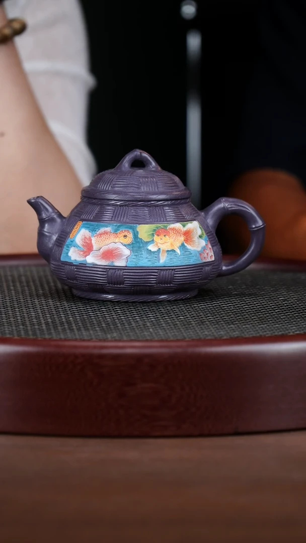 茶壶紫砂7JBZ霁堂砂矮潘壶
