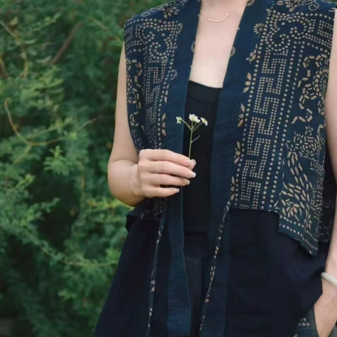 桑在云间 沐晨朝露开衫马甲