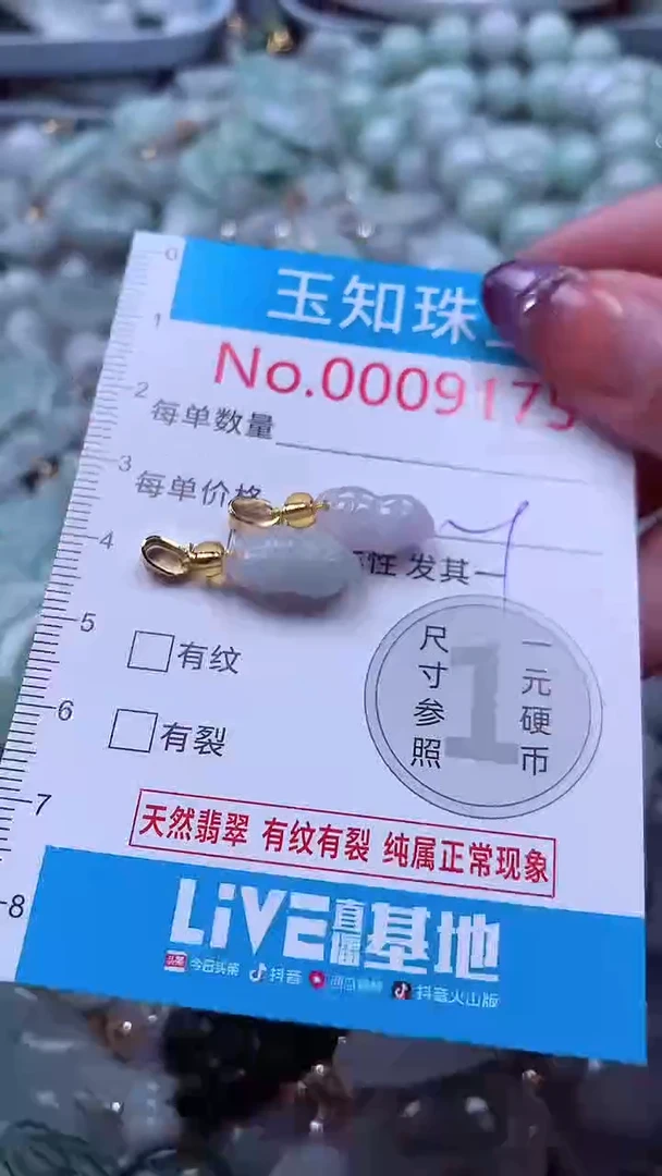 翡翠未镶嵌吊坠(不含链)9175