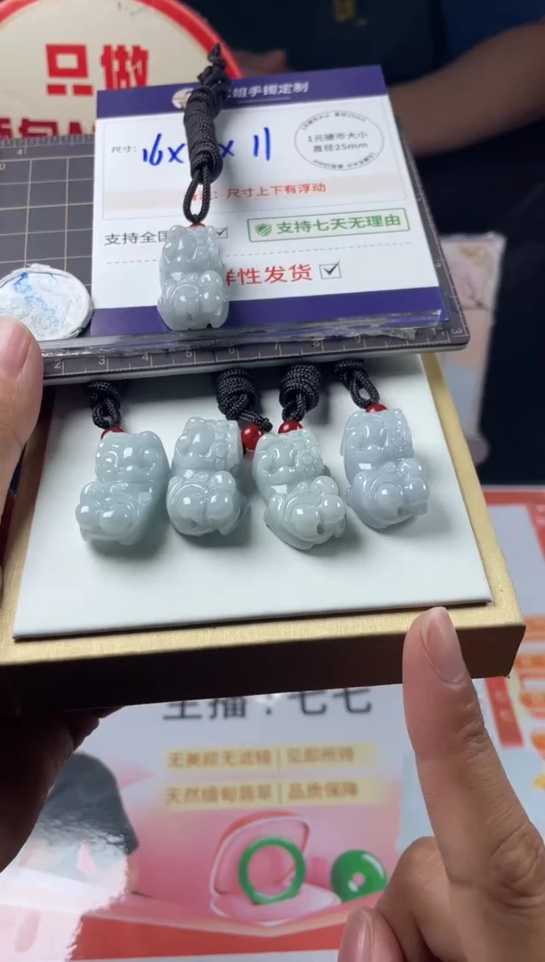 翡翠挂件未镶嵌貔貅FL24多样性发其一CP/配绳