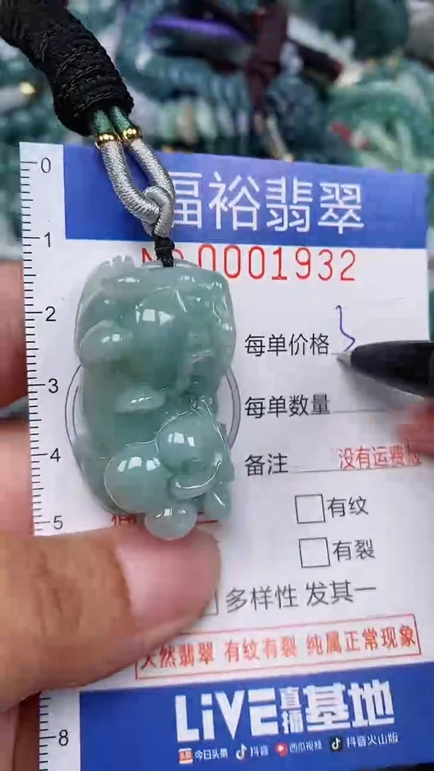 翡翠未镶嵌颈饰...0001932