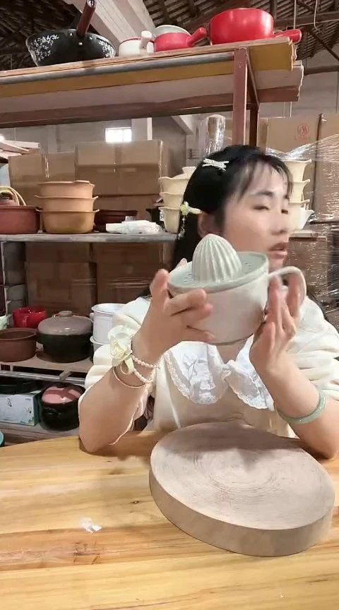 陶瑕疵榨汁碟一天不圆