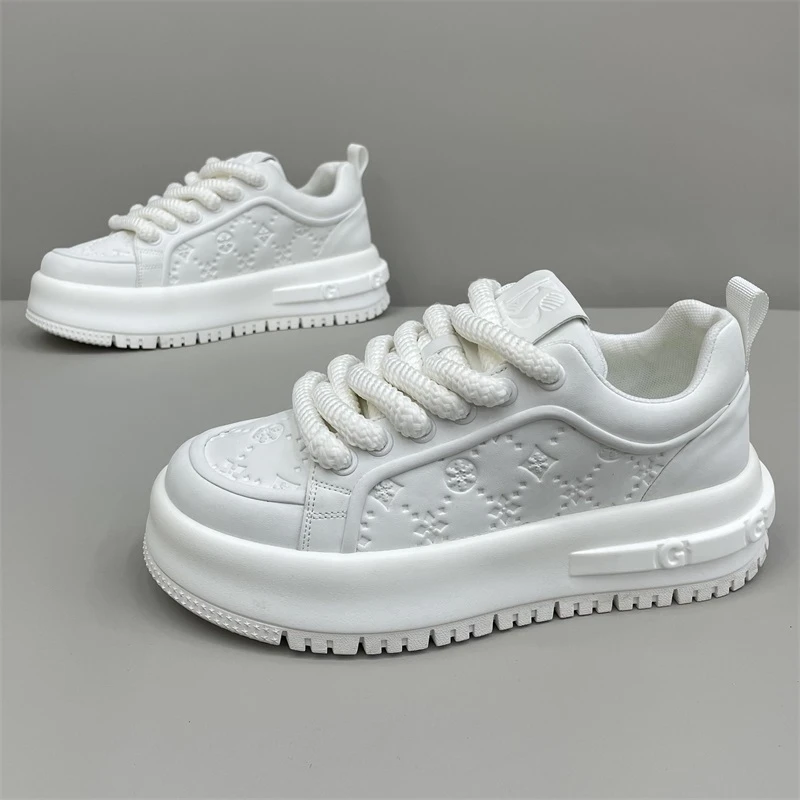 2025春秋季新款欧洲站复古印花经典板鞋真皮轻便软底休闲男鞋