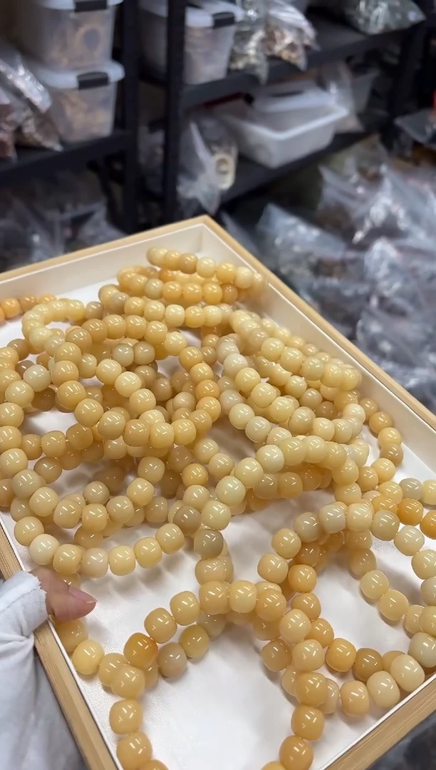 菩提根/象牙果手串14水磨大瑕疵福利不挑（208）