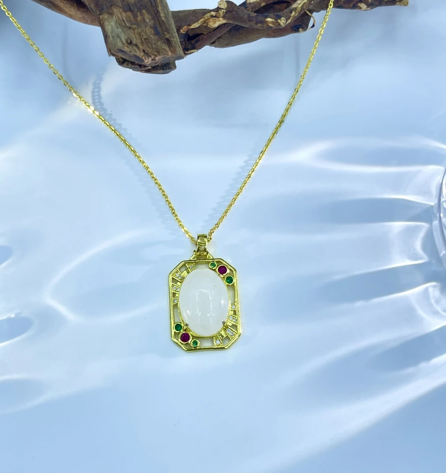 非金属珐琅吊坠 小蛋面吊坠