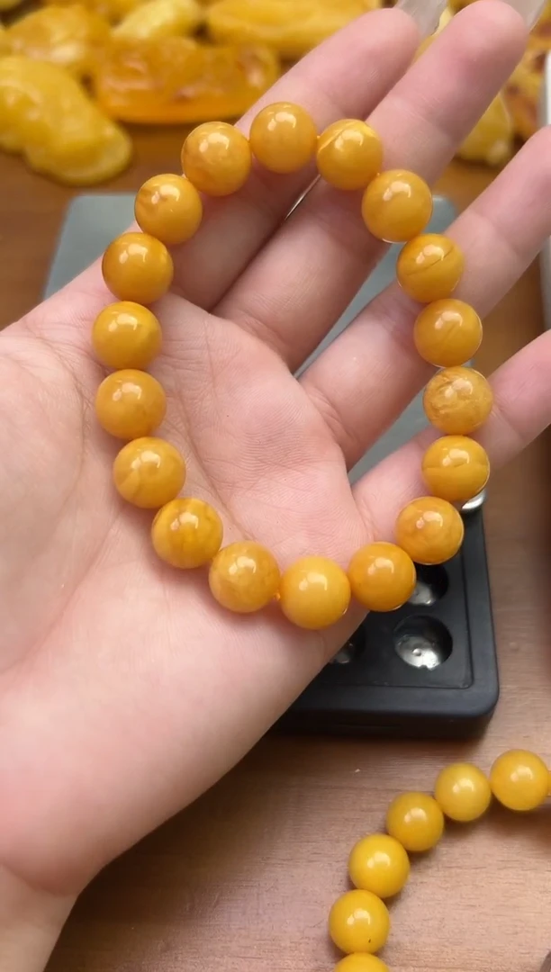 裸石琥珀未镶嵌琥珀蜜蜡手串