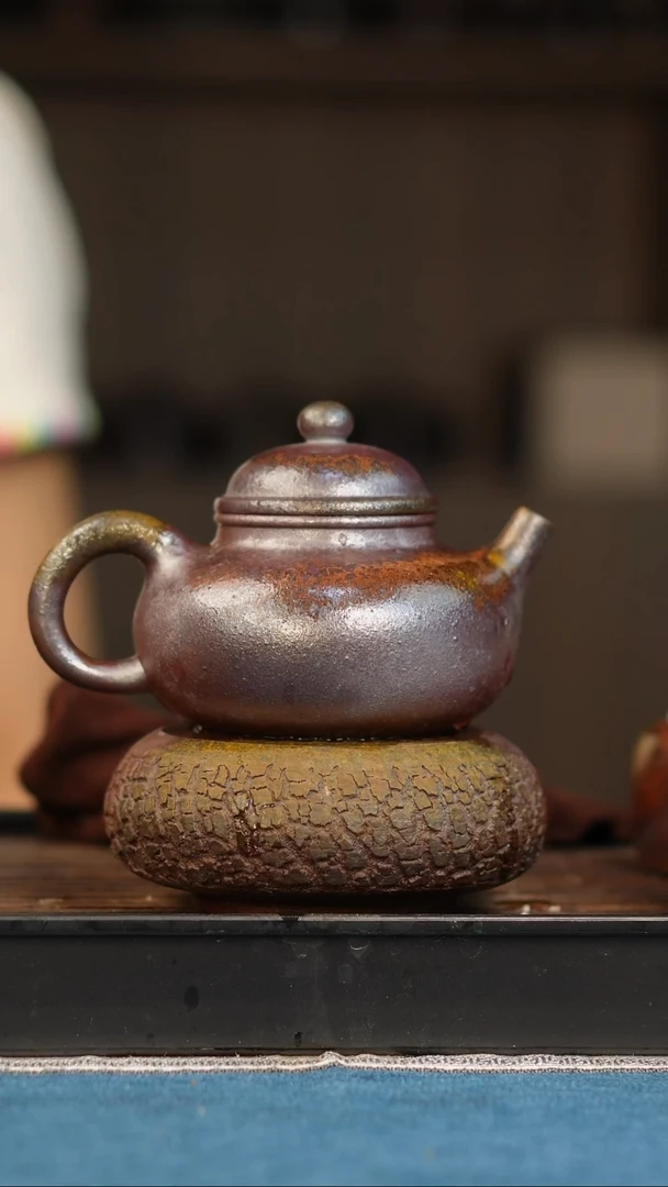 茶壶紫砂柴烧紫砂天青容天