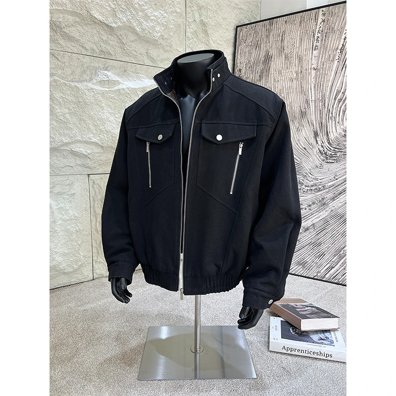 座山蟒蛇年限定夹克外套男款秋冬季加绒美式cleanfit帆布工装棉服