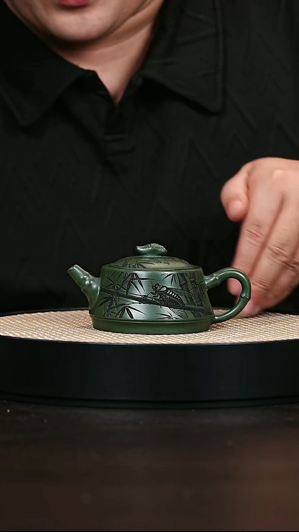 茶壶紫砂知足常乐