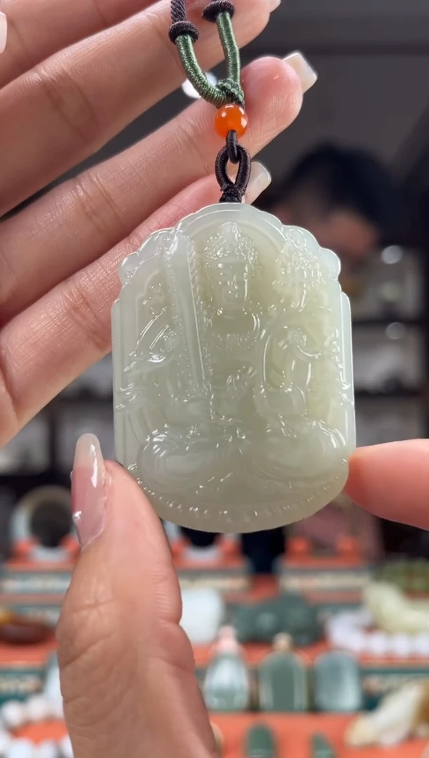 【闪购商品】和田玉颈饰未镶嵌佩佩牛 虎