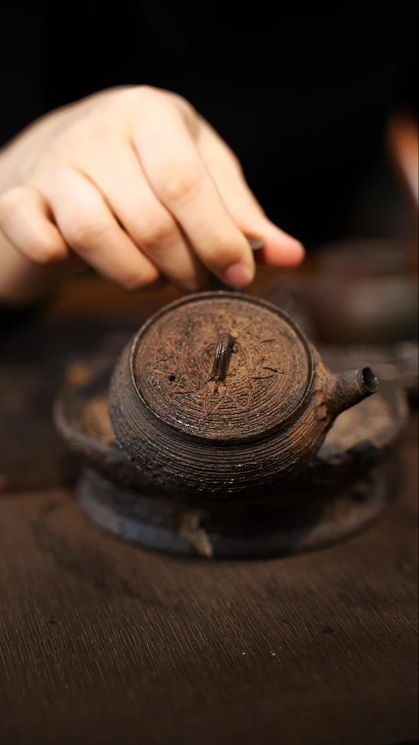 全手工制作  南蛮侧把壶