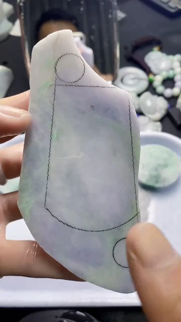 裸石翡翠天然缅甸A货【海】019