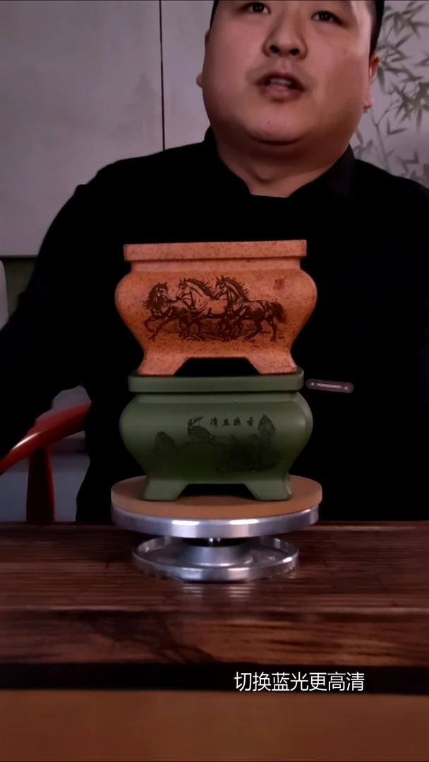 紫砂花盆J*M紫砂花盆2只微盆