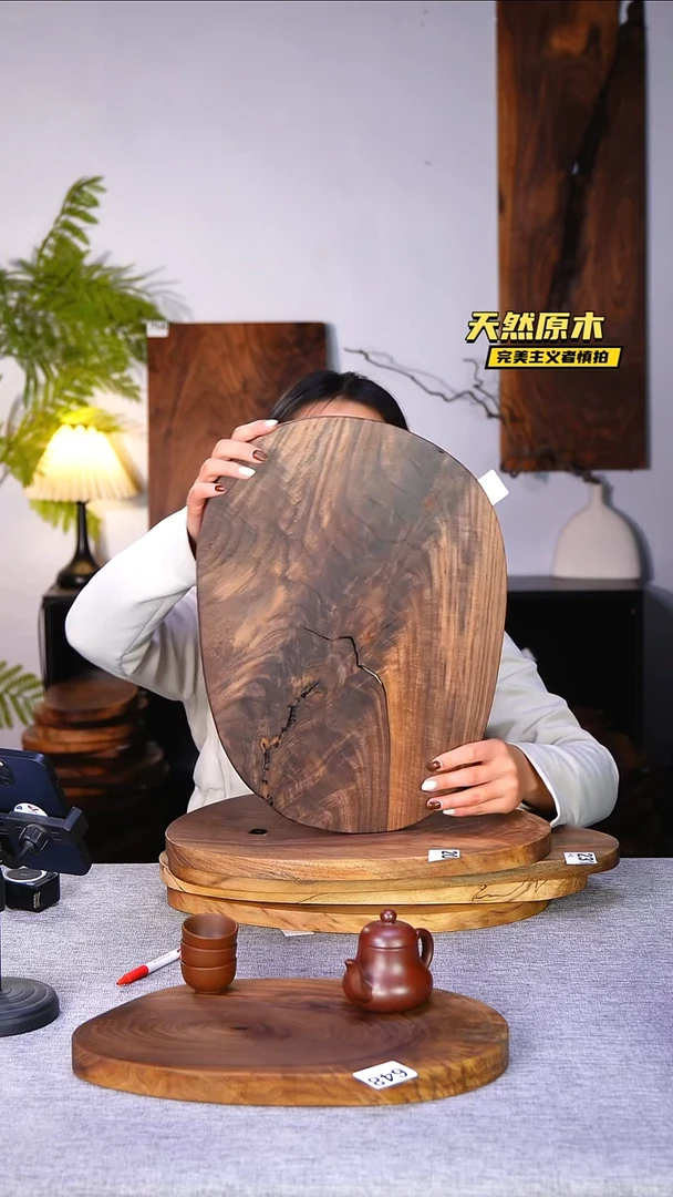 木北美黑胡桃原木.干裂疤结不属于商品质量问题完美主义者慎拍