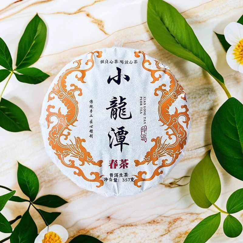 2023年【小龙潭】头春头采·357克普洱生茶饼