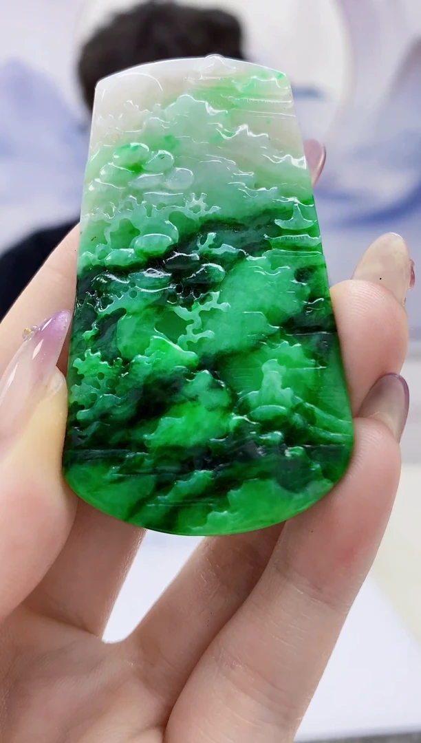 定制翡翠未镶嵌4688jw-毛货挂件赠珠链149