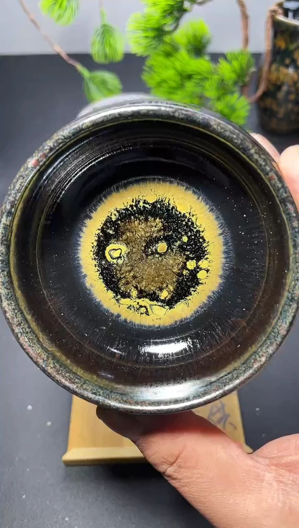 茶盏241（微瑕）叶紫建盏