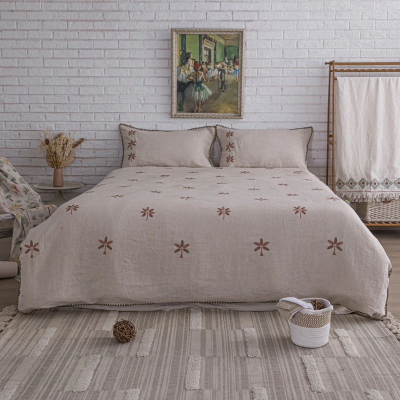 【汉麻】十里芭蕉汉麻刺绣四件套二等【R】