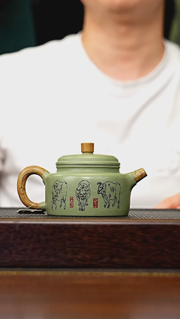 茶壶紫砂宜兴原矿 半手工 紫砂壶容量240CC