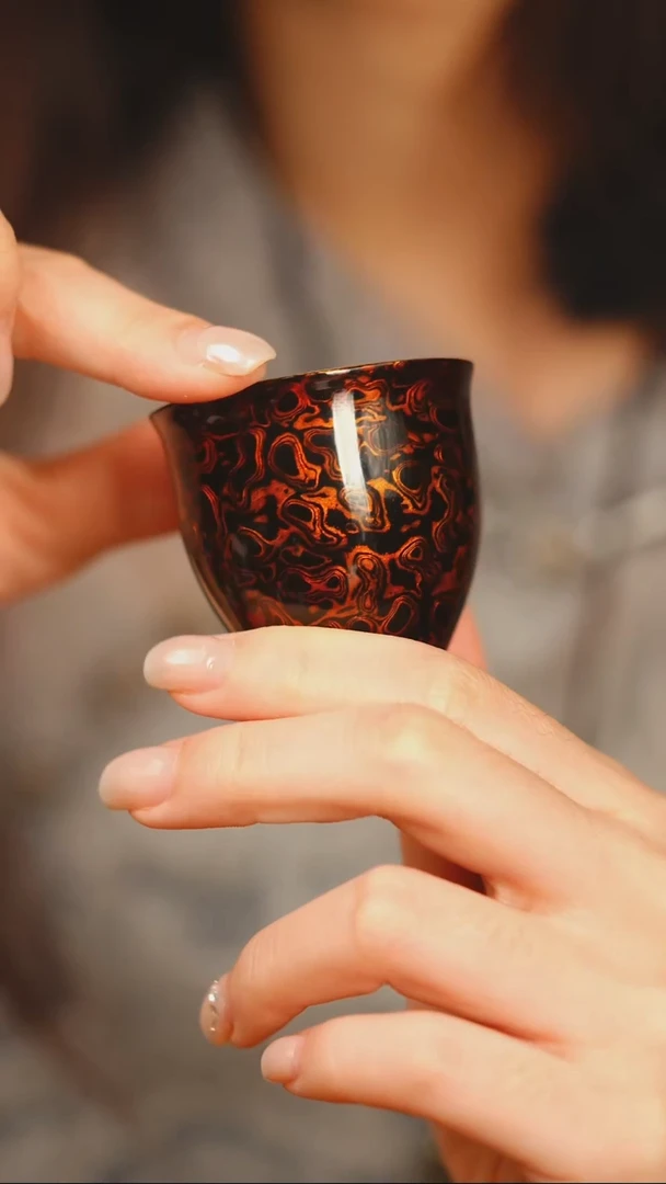 @黑金千层客杯@非遗大漆