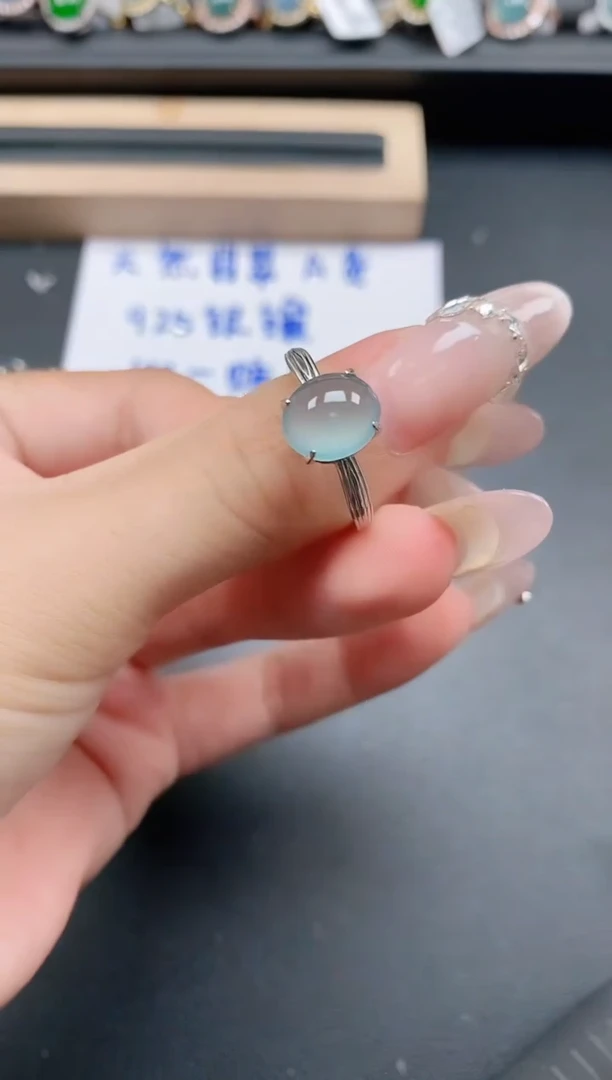银S925镶嵌戒指翡翠11111111111