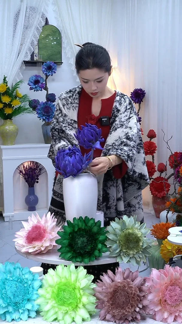 永生洋蓟紫色2头8793