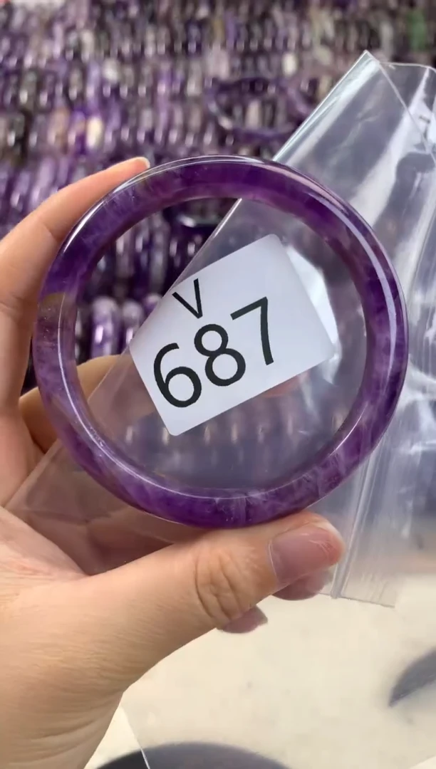 【闪购商品】水晶水晶手镯V未镶嵌687-62