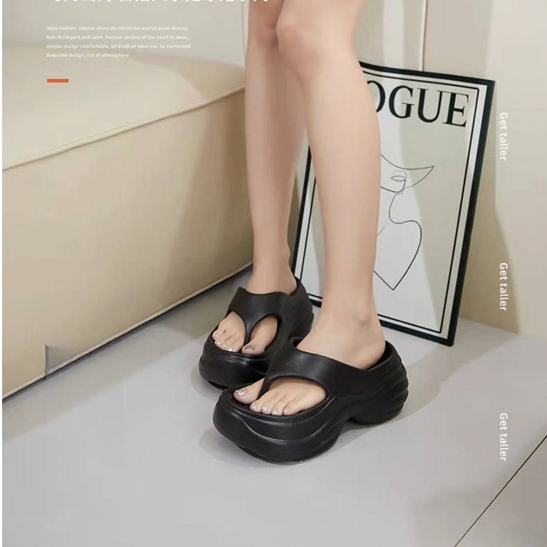 2025年新款EVA厚底人字拖 防滑耐磨