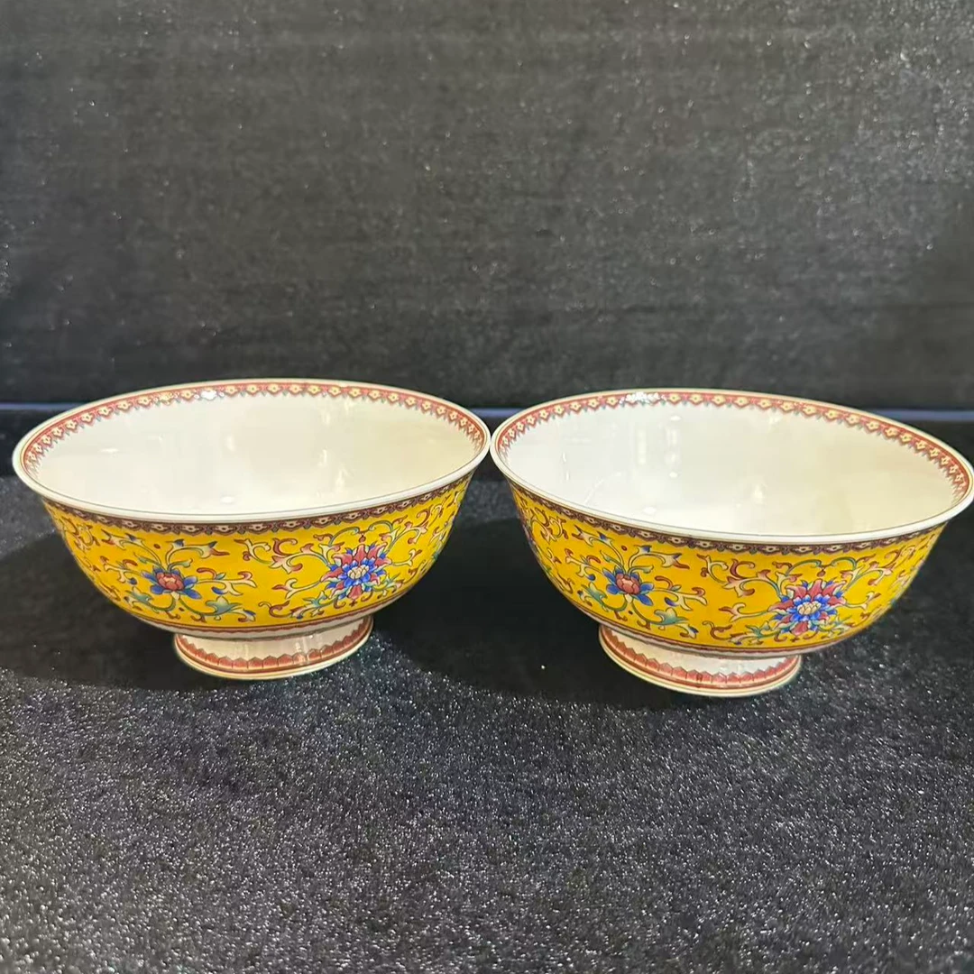 景德镇珐琅彩六寸面碗（俩只装）