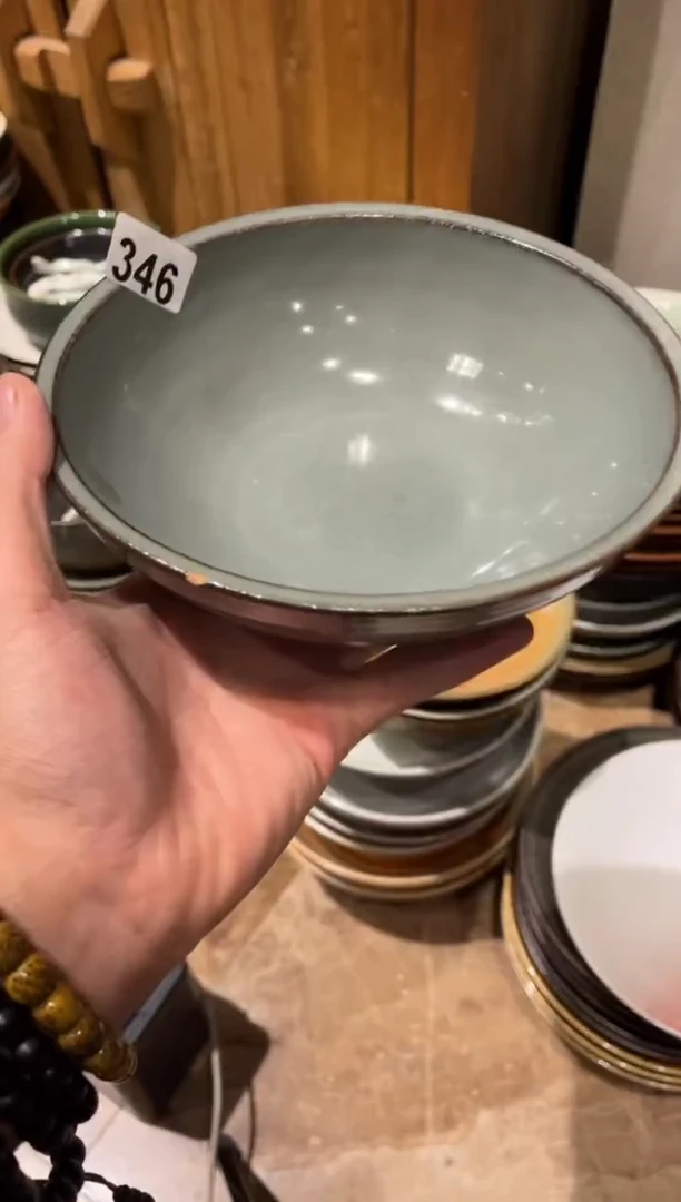 【闪购商品】瓷片346微瑕紫砂厚边盘1个