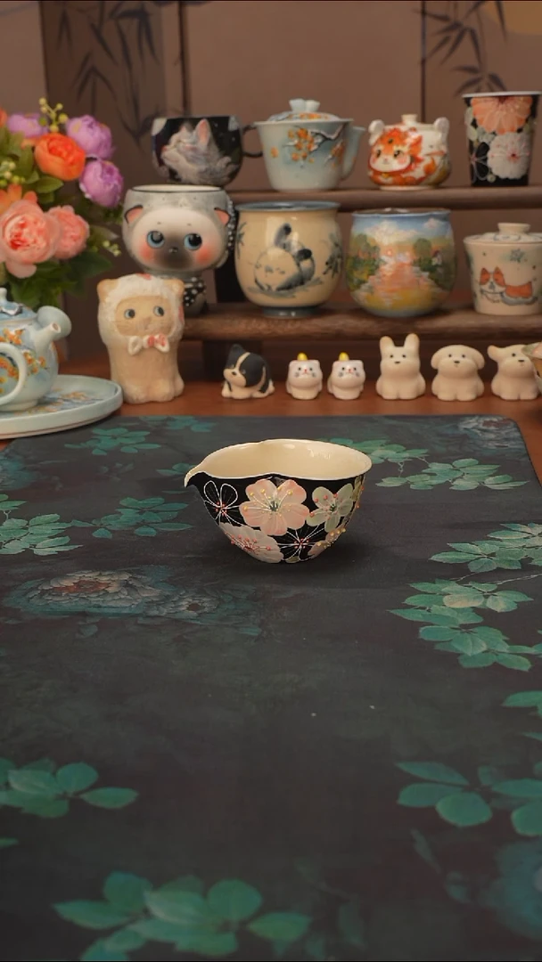 花满蹊  黑色公道杯