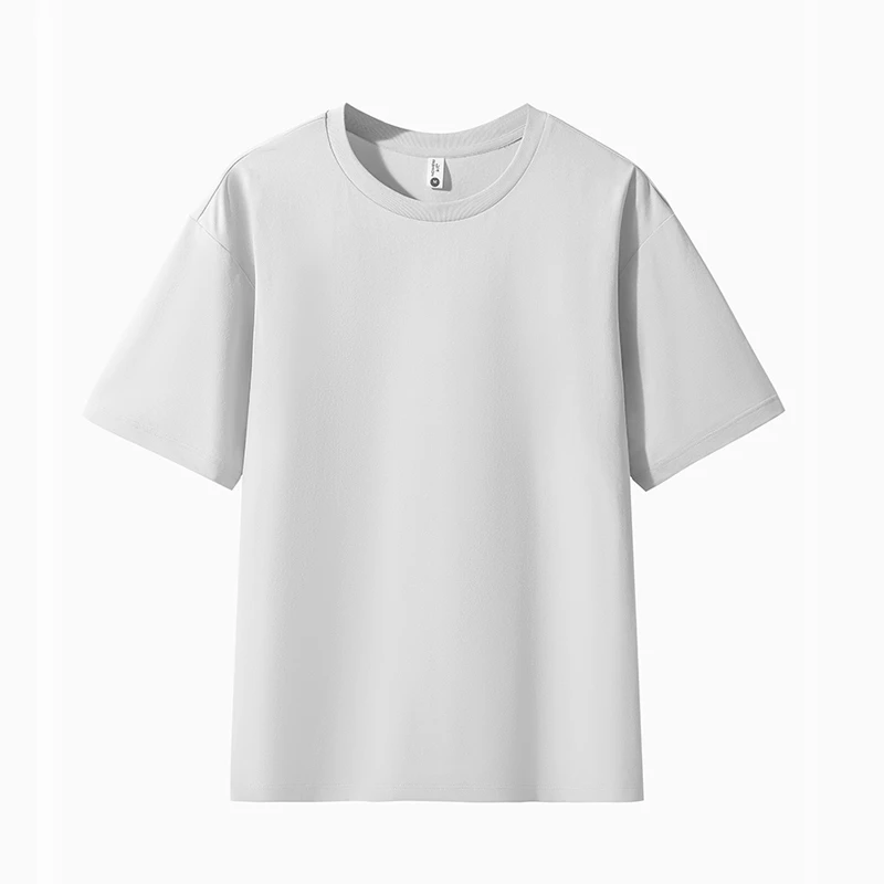 2025新款运动T恤纯色休闲弹力纤维短袖透气美式健身吸湿速干上衣