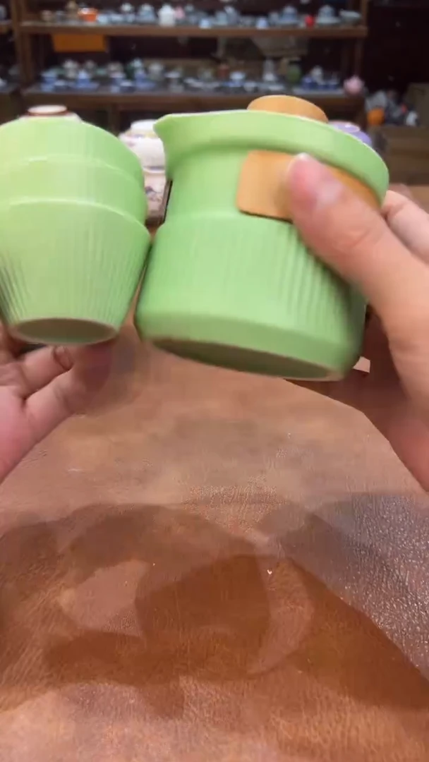 真的很便宜会开片的旅行茶具