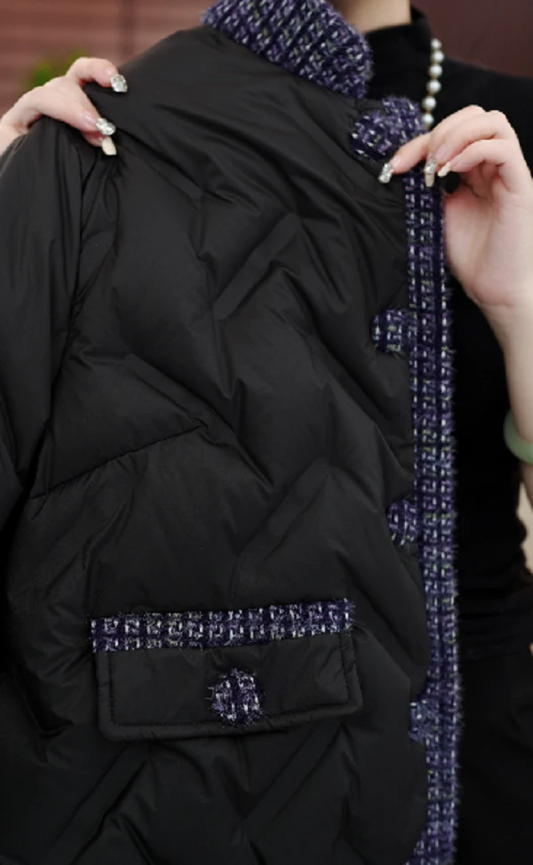 【甄选大朵鸭绒】2025杭州原版正品保暖气质鸭绒服CE-100261-YMQS