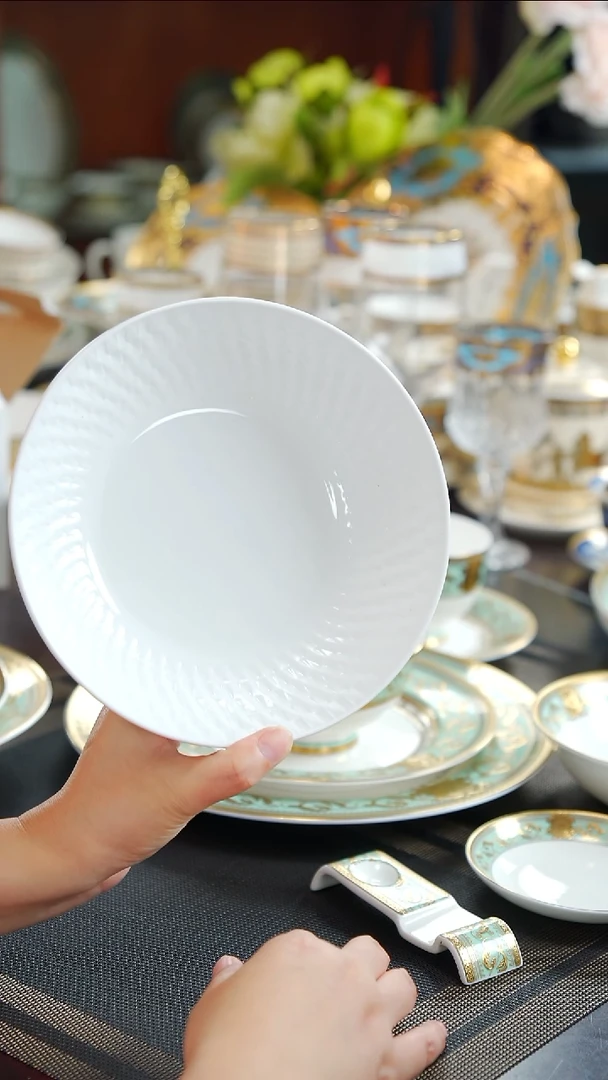 瓷片7.5英寸菜盘  1个