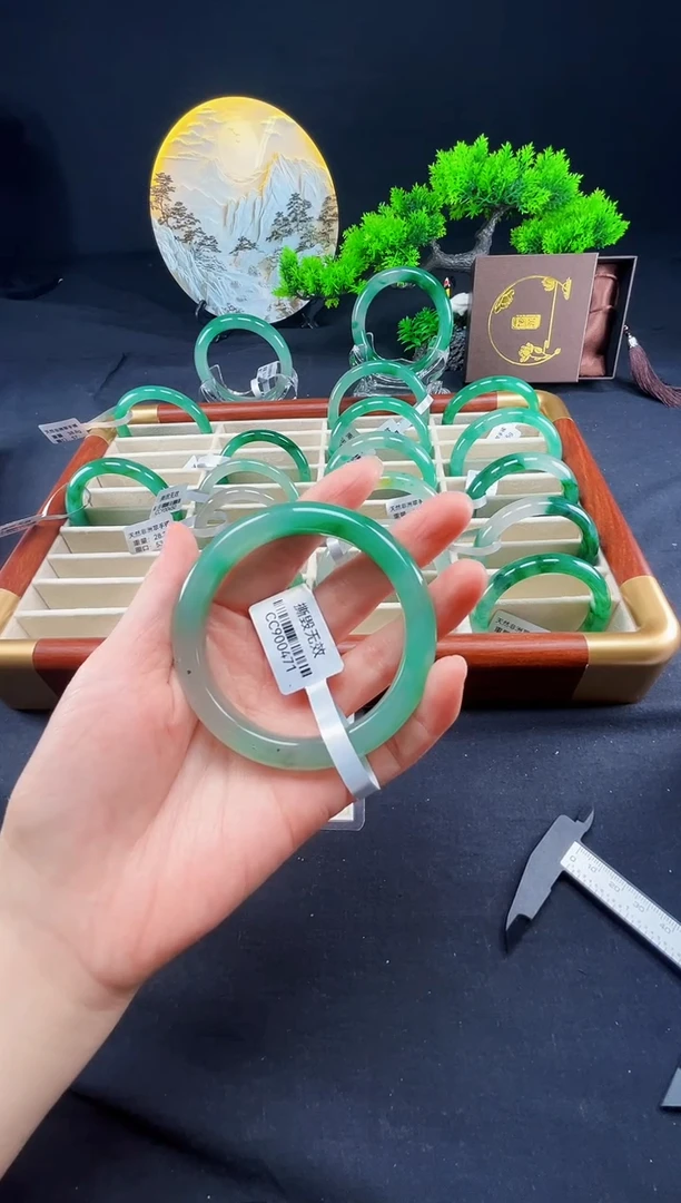 未镶嵌手镯石英质玉（非洲翠）真品上等纯天然非洲翠玉手镯石英质玉