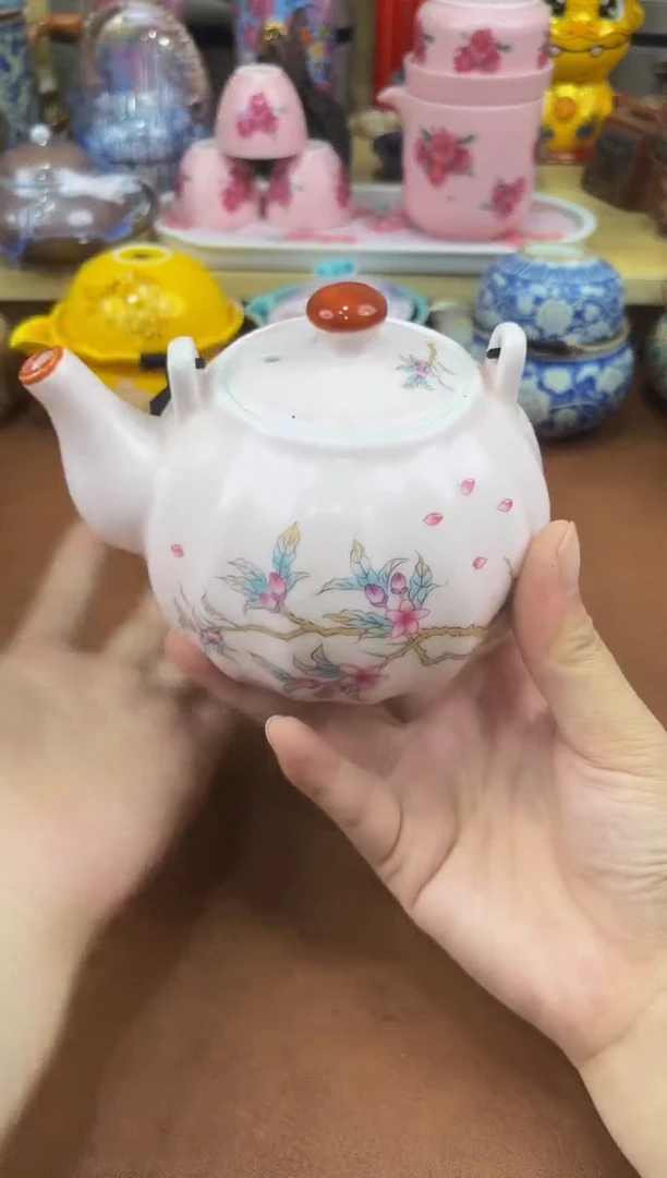 陶瓷茶具摆件旅行套组