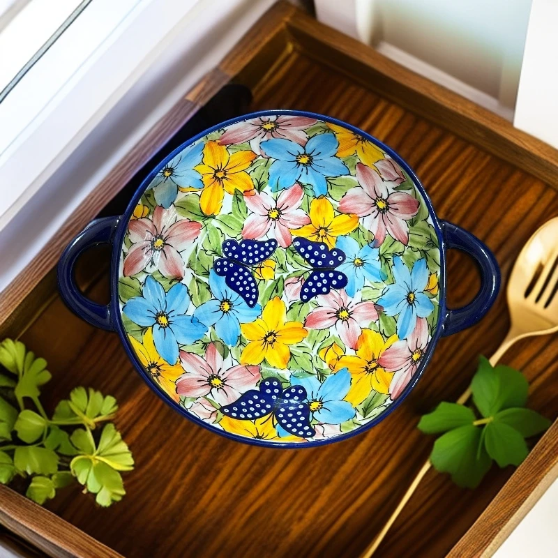 SANSEJIN芙蓉新款水仙系列  双耳盘