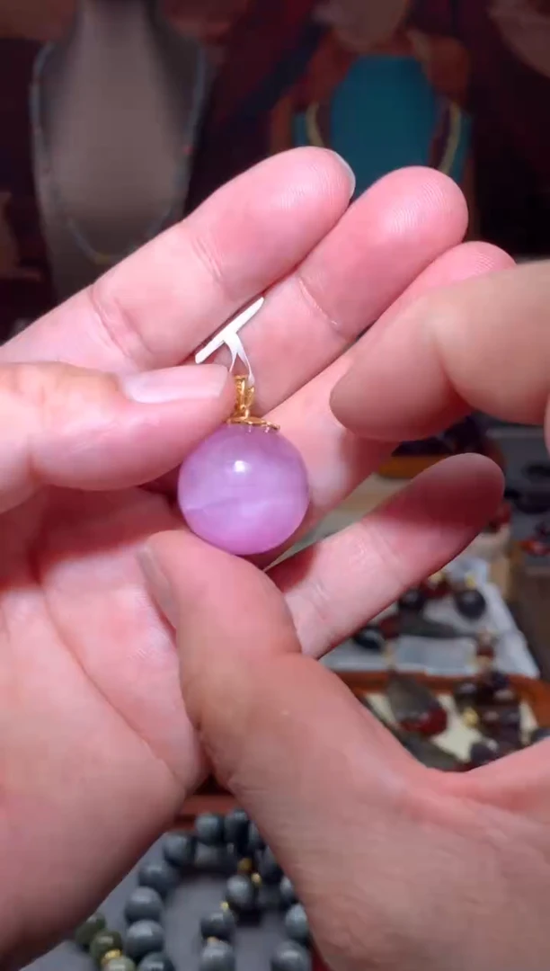 未镶嵌锂辉石20nn+吊坠紫锂辉单珠吊坠